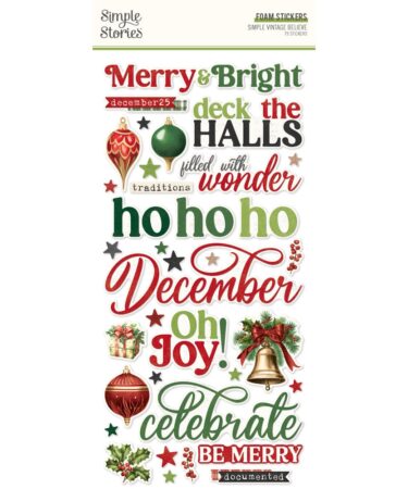 SIMPLE STORIES - Collezione Simple Vintage Believe - Foam Stickers