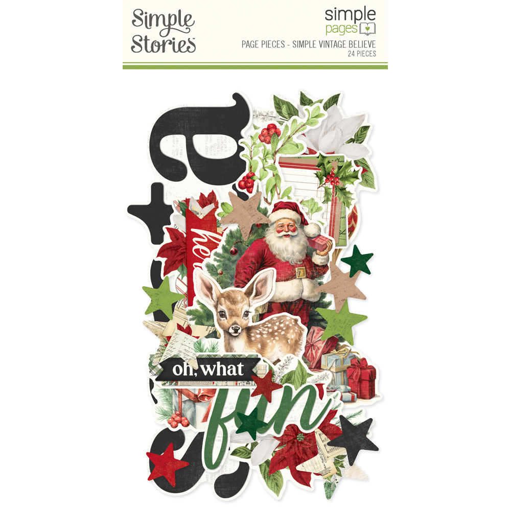 SIMPLE STORIES - Collezione Simple Vintage Believe - Simple Pages Page Pieces