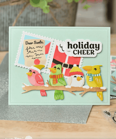 Alternative view of WAFFLE FLOWER - Birdie Friends in Winter Die