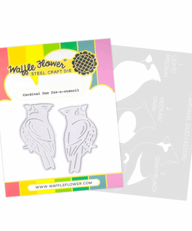 WAFFLE FLOWER - Cardinal Duo Die-n-stencil