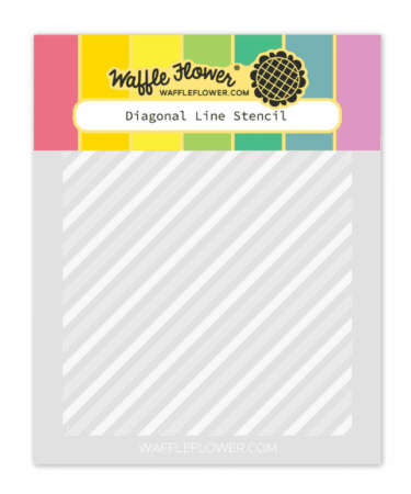 WAFFLE FLOWER - Diagonal Line Stencil