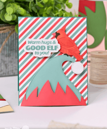 Alternative view of WAFFLE FLOWER - Diagonal Line Stencil