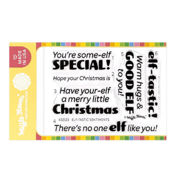 WAFFLE FLOWER - Elf-tastic Sentiments Stamp Set
