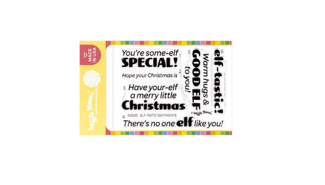 WAFFLE FLOWER - Elf-tastic Sentiments Stamp Set