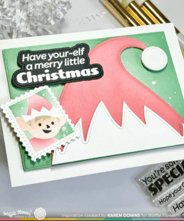 Alternative view of WAFFLE FLOWER - Elf-tastic Sentiments Stamp Set