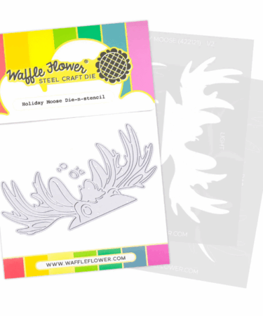 WAFFLE FLOWER - Holiday Moose Die-n-stencil