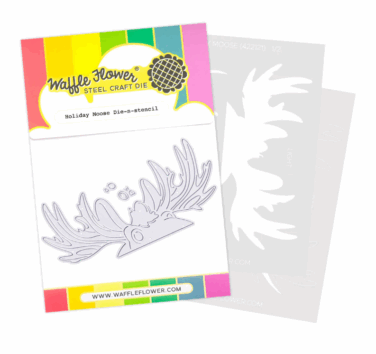 WAFFLE FLOWER - Holiday Moose Die-n-stencil