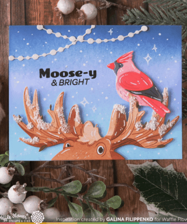 Alternative view of WAFFLE FLOWER - Holiday Moose Die-n-stencil