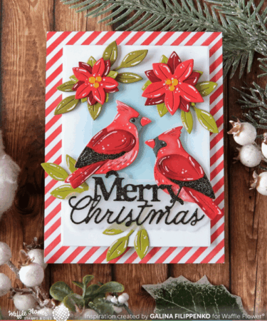 Alternative view of WAFFLE FLOWER - Merry Christmas Die