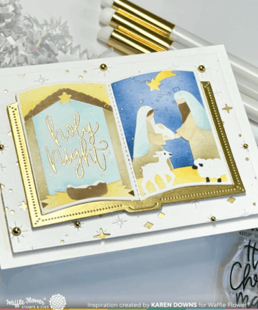 Alternative view of WAFFLE FLOWER - Open Book Holiday Sayings Stamp Set