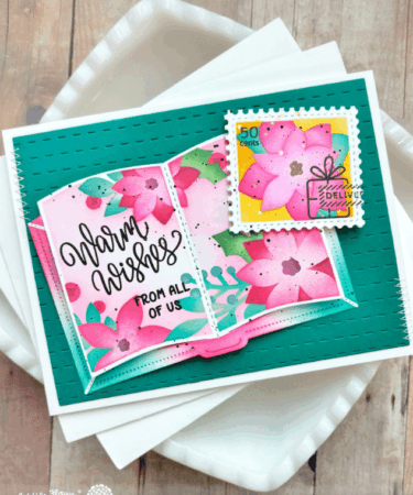 Alternative view of WAFFLE FLOWER - Open Book Poinsettia Stencil