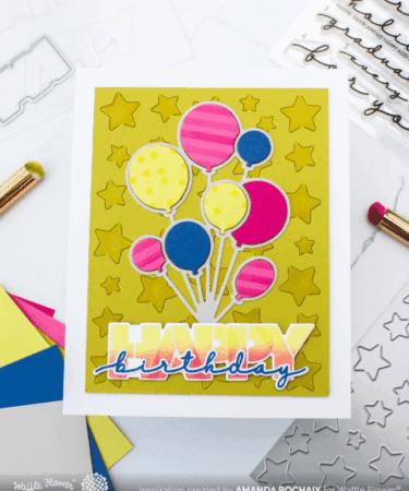 Alternative view of WAFFLE FLOWER - Overlapping Happy Additions Matching Die