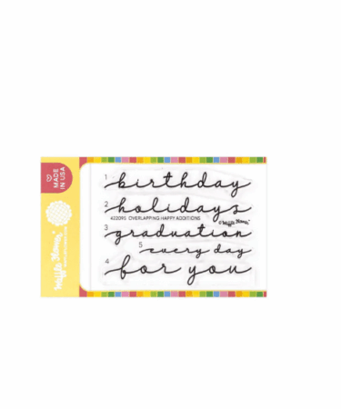 WAFFLE FLOWER - Overlapping Happy Additions Stamp Set