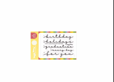 WAFFLE FLOWER - Overlapping Happy Additions Stamp Set