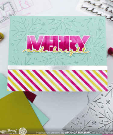 Alternative view of WAFFLE FLOWER - Overlapping Merry Additions Matching Die