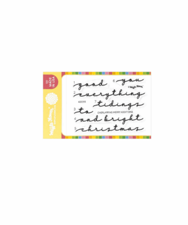 WAFFLE FLOWER - Overlapping Merry Additions Stamp Set