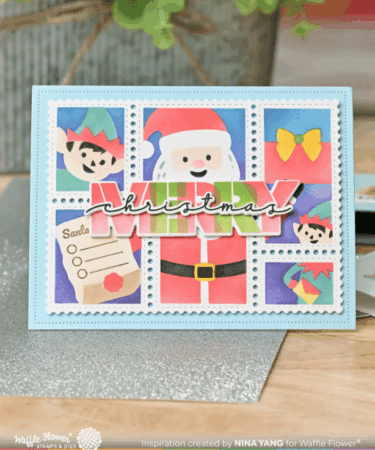 Alternative view of WAFFLE FLOWER - Overlapping Merry Die-n-stencil