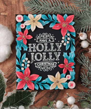 Alternative view of WAFFLE FLOWER - Poinsettia Frame Die