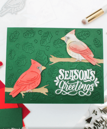 Alternative view of WAFFLE FLOWER - Poinsettia Frame Sentiments Combo