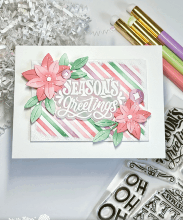 Alternative view of WAFFLE FLOWER - Poinsettia Frame Sentiments Matching Diepreordini
