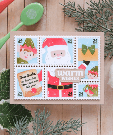 Alternative view of WAFFLE FLOWER - Postage Collage Dear Santa Stamp Set