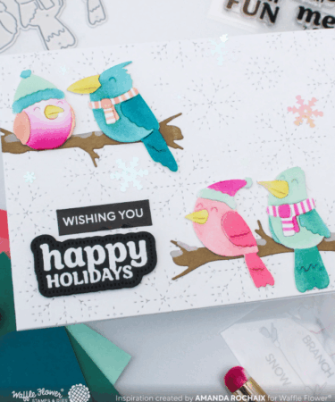 Alternative view of WAFFLE FLOWER - Subsentiments Birdie Diecut