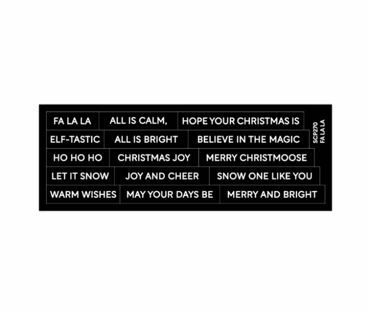 WAFFLE FLOWER - Subsentiments Fa La La Diecut