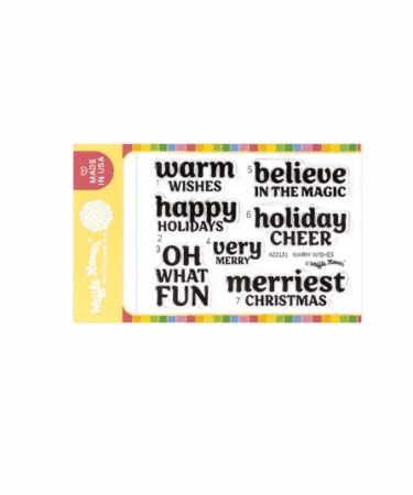 WAFFLE FLOWER - Warm Wishes Stamp Set