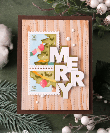 Alternative view of WAFFLE FLOWER - Woodgrain Stencil