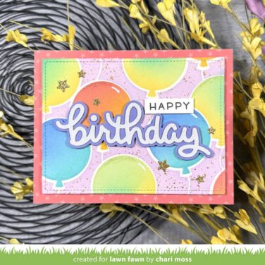 Alternative view of Lawn Clippings Stencils Balloon Background