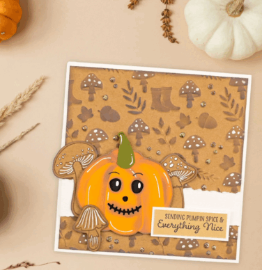 Alternative view of Vaessen Creative • Stencil Autumn Icons 5.9x5.9in