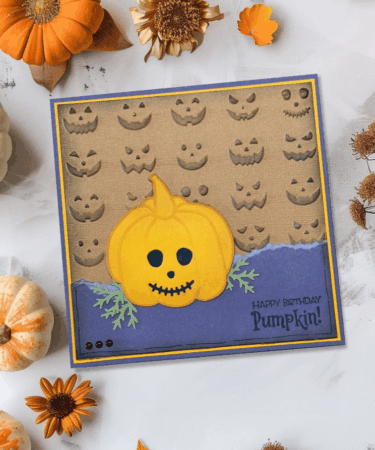 Alternative view of Vaessen Creative • Embossing Folder Pumkin Faces 5.9x5.9in 1pcs