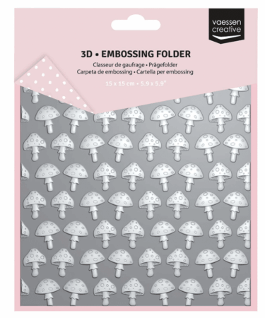 Vaessen Creative • Embossing Folder Mushrooms 5.9x5.9in 1pcs