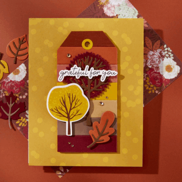 Alternative view of Spellbinders - Autumn Sentiments BetterPress Plate & Die Set