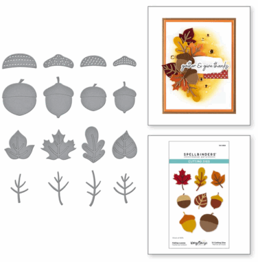 Spellbinders - Falling Leaves Etched Dies