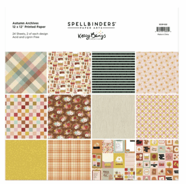 Spellbinders - Autumn Archives 12x12" Printed Paper