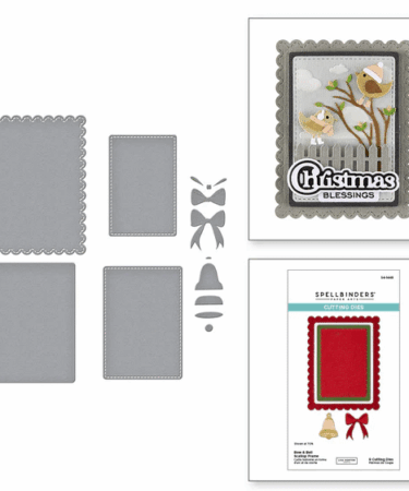 Spellbinders - Bow & Bell Scallop Frame Etched Dies