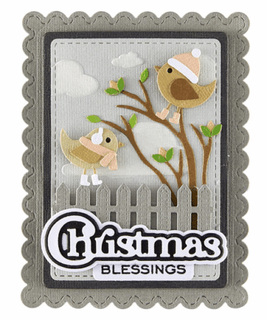 Alternative view of Spellbinders - Bow & Bell Scallop Frame Etched Dies