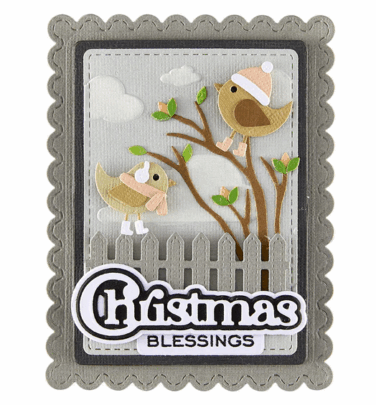 Alternative view of Spellbinders - Bow & Bell Scallop Frame Etched Dies