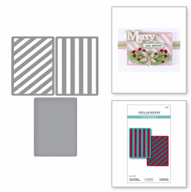 Spellbinders - Lots of Stripes Etched Dies