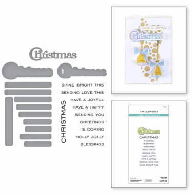 Spellbinders - Christmas Sentiments Clear Stamp & Die Set