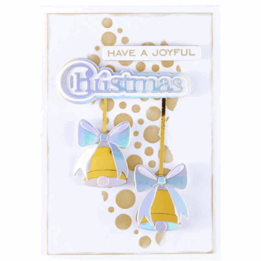 Alternative view of Spellbinders - Christmas Sentiments Clear Stamp & Die Set