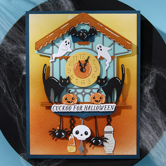 Spellbinders - Cuckoo Cottage Sentiments BetterPress Plate & Die Set - immagine 2