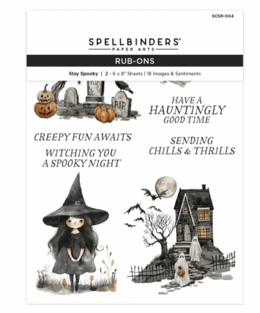 Spellbinders - Stay Spooky Rub-On Sheets