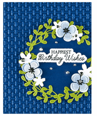 Alternative view of Spellbinders - Birthday Wishes Sentiments BetterPress Plate & Die Set