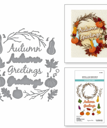 Spellbinders - Autumn Greetings Wreath Etched Dies