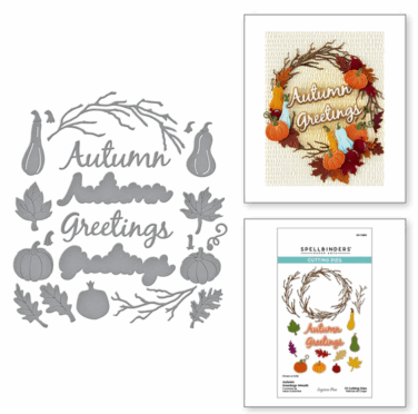 Spellbinders - Autumn Greetings Wreath Etched Dies