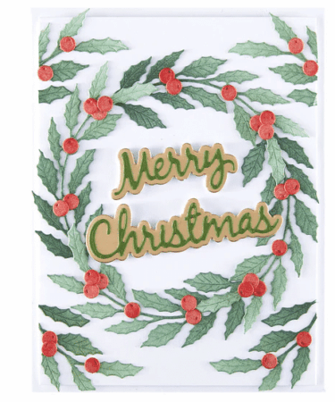 Alternative view of Spellbinders - Seasonal Wreath Foliage Etched Dies