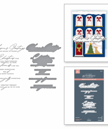 Spellbinders - Christmas Cheer Sentiments BetterPress Plate & Die Set