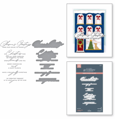 Spellbinders - Christmas Cheer Sentiments BetterPress Plate & Die Set